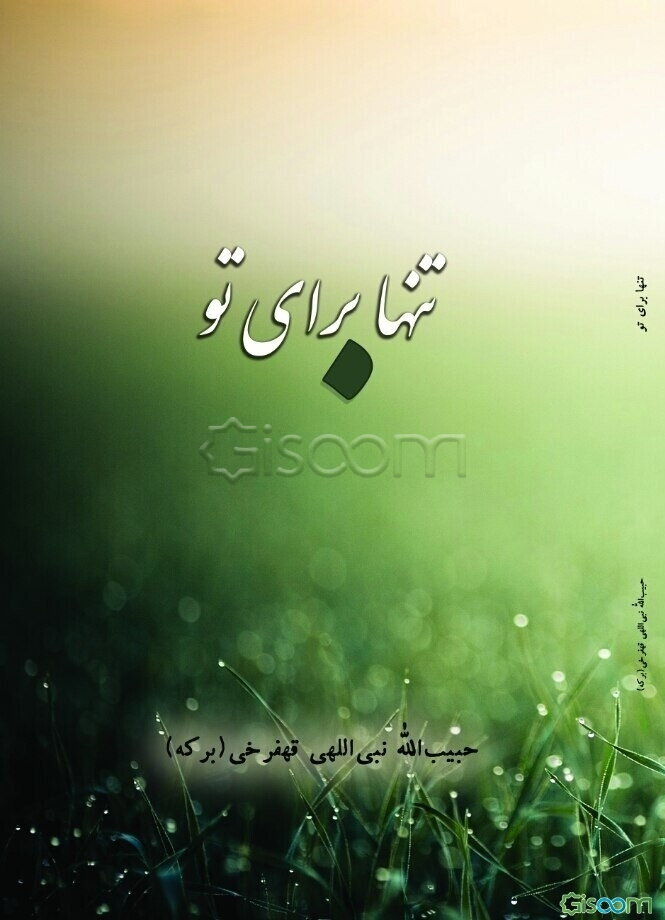 تنها برای تو "مجموعه شعر"