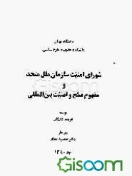 شورای امنیت سازمان ملل متحد و مفهوم صلح و امنیت بین‌المللی