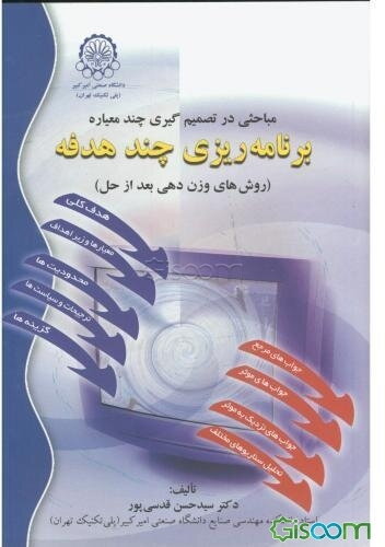 مباحثی در تصمیم‌گیری چند معیاره: برنامه‌ریزی چندهدفه (روش‌های وزن دهی بعد از حل)