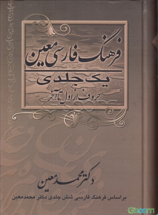 فرهنگ فارسی معین "یک جلدی" شامل: لغات ادبی، ریاضی، نجومی، پزشکی، طبیعی، اقتصادی، فقهی، حقوقی، فلسفی، هنری، ورزشی، نظامی و موارد مربوط به پیشه‌های مختل