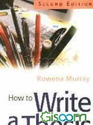 How to write a thesis