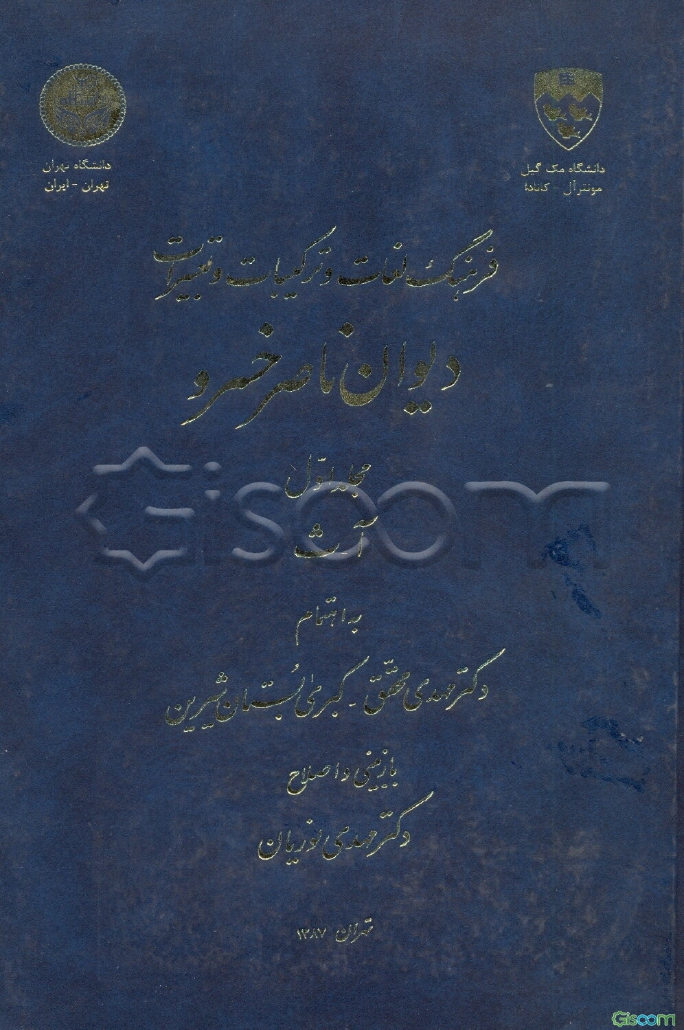 فرهنگ لغات و ترکیبات و تعبیرات دیوان ناصر خسرو (جلد 1)