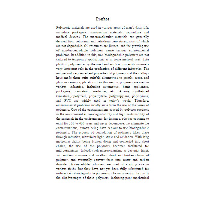 Biodegradable polymers