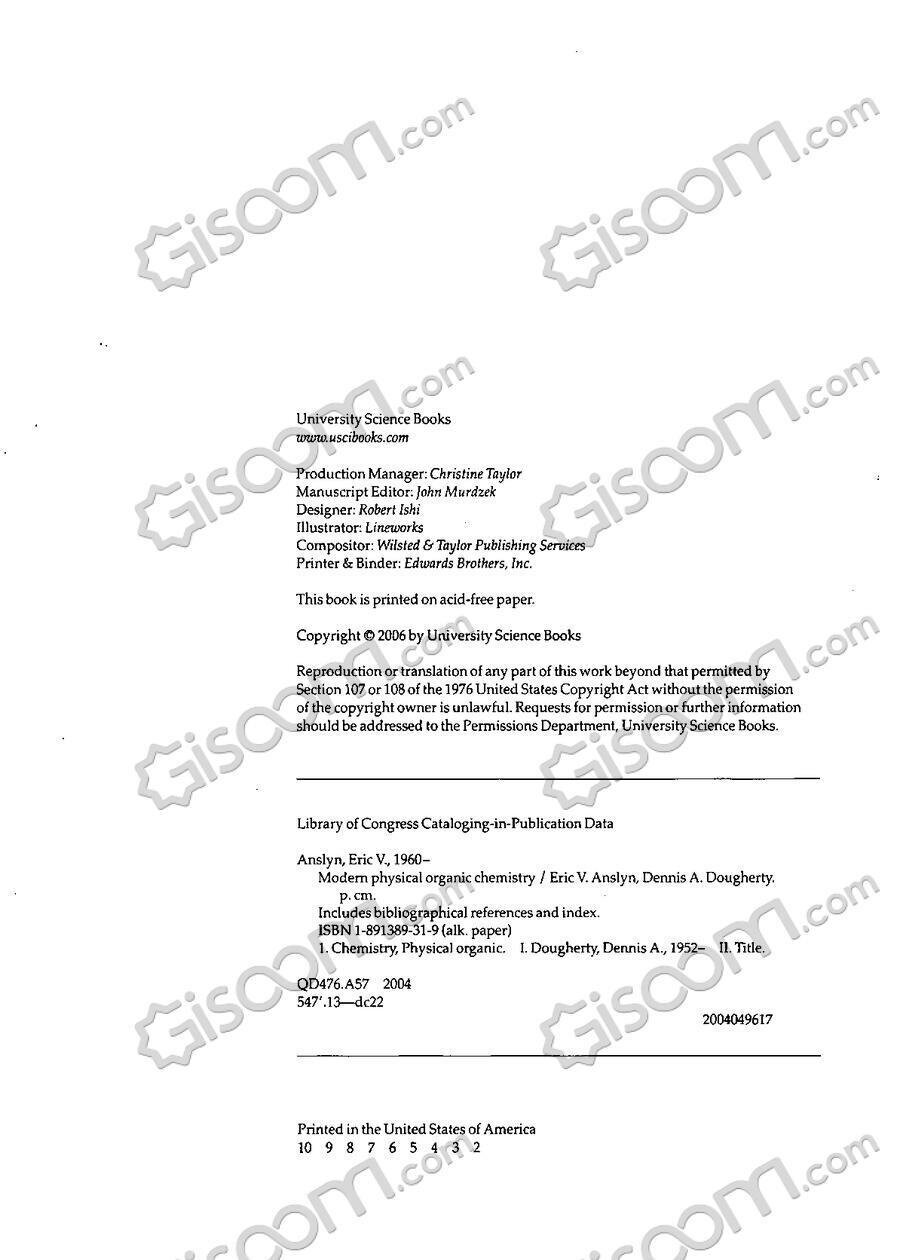 Modern physical organic chemistry anslyn solutions baglula